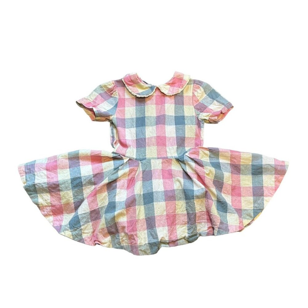 Numi Plaid Spring Dress With Detachable Bloomers 1 of 2 sz 5T
